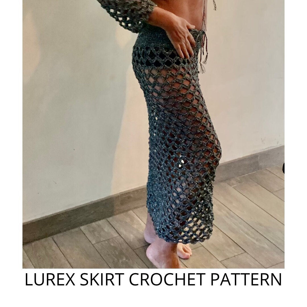 Lurex skirt CROCHET PATTERN