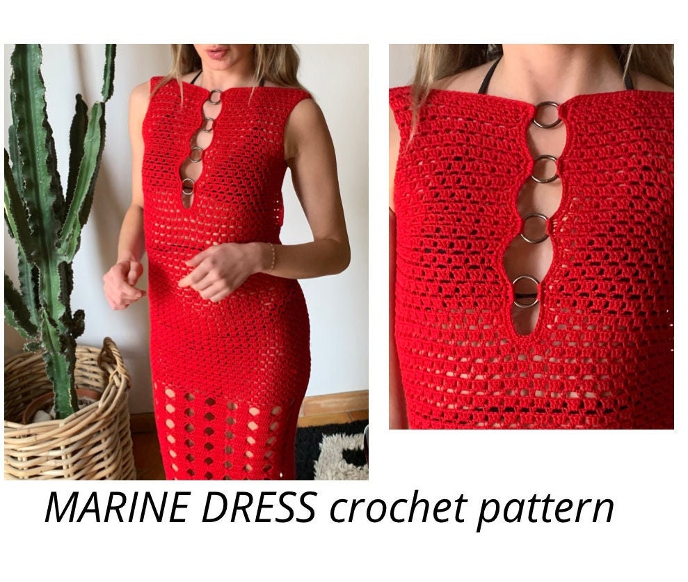 Marine dress crochet pattern