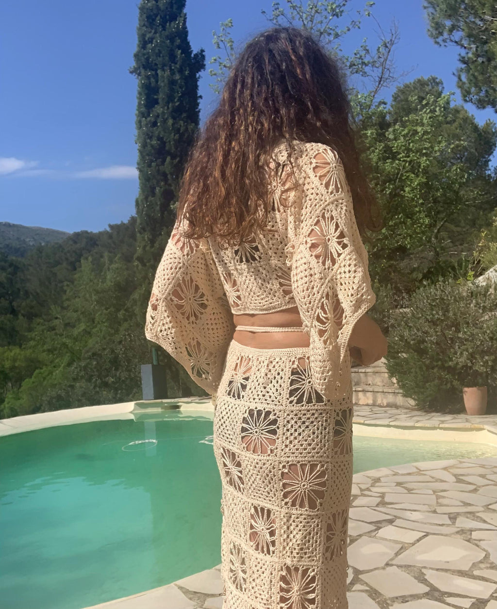 ZOE SET PATTERN, crochet set pattern, crochet dress pattern, crochet skirt pattern, crochet crop top pattern