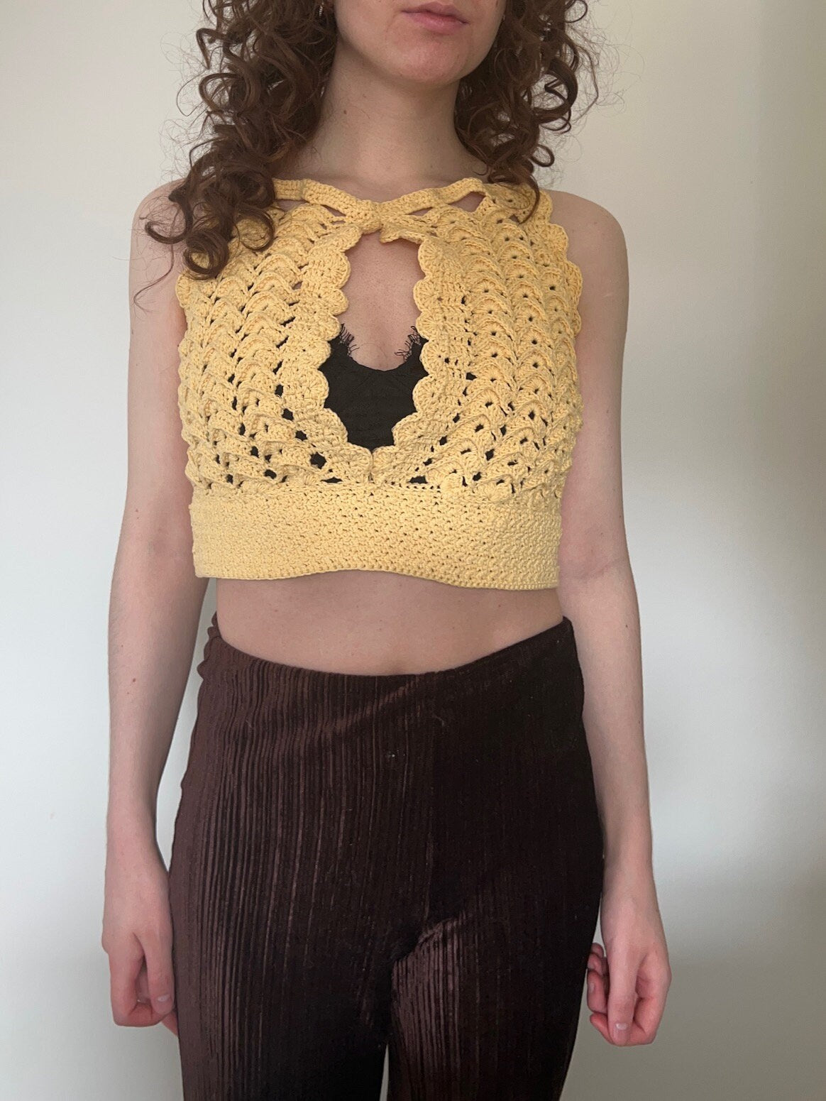 Crochet crop top pattern.  Astrid crop top pattern