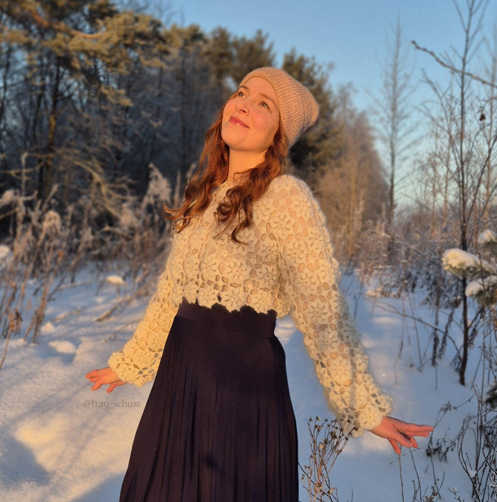 CHLORIS SWEATER PATTERN, crochet sweater, crochet pattern, crochet sweater pattern