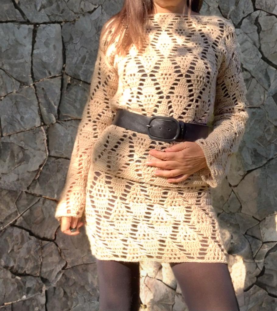 ATHENA SET pattern, crochet pattern, crochet dress pattern