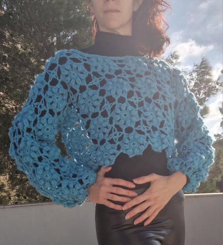 CHLORIS SWEATER PATTERN, crochet sweater, crochet pattern, crochet sweater pattern