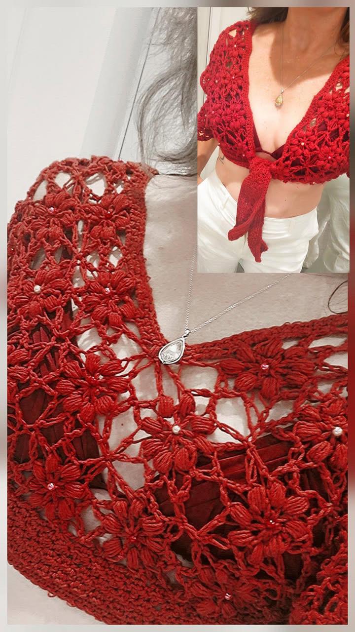 LILI CROP TOP pattern, crop top pattern, crochet pattern, crochet crop top pattern