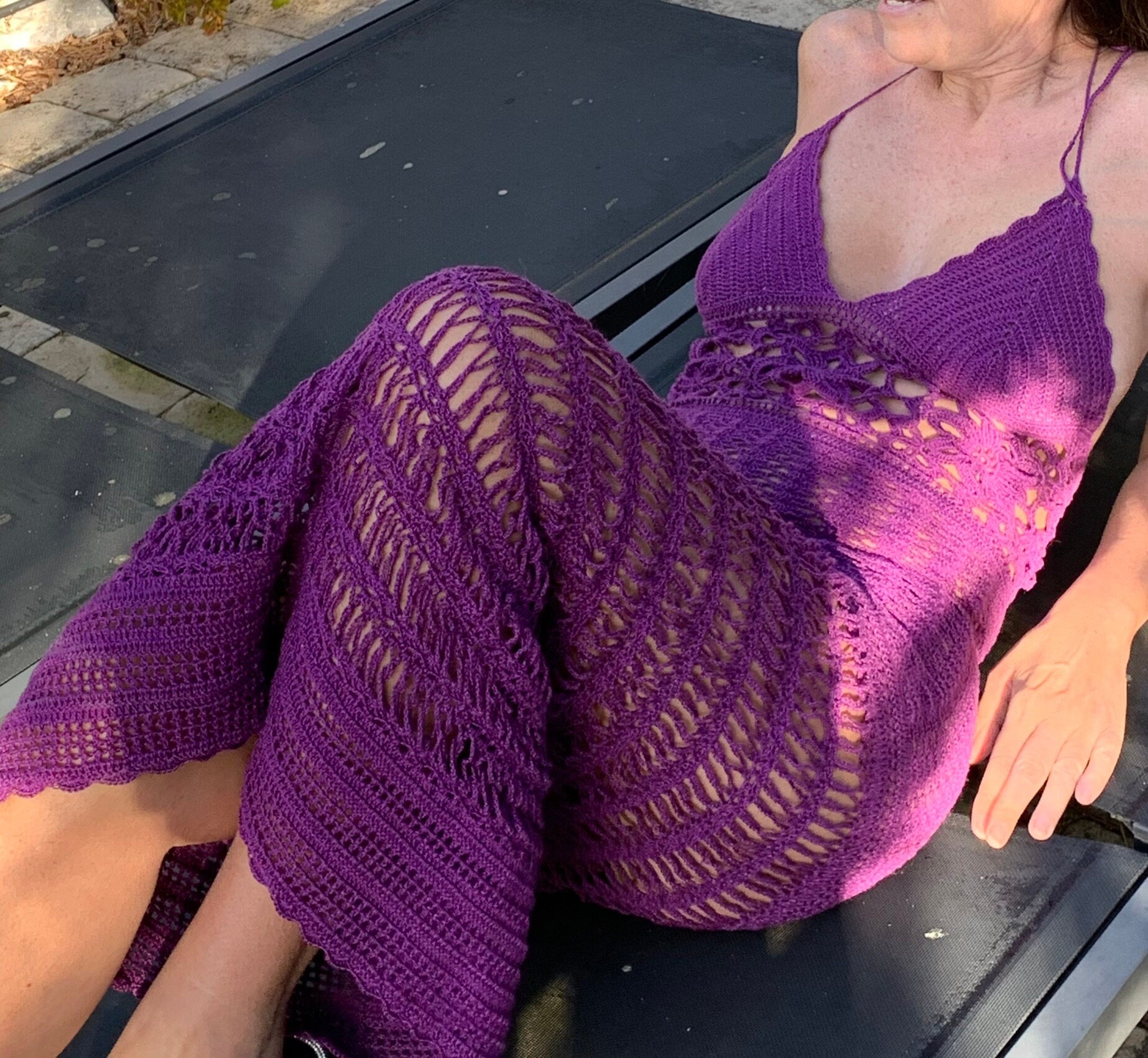 Lydia dress crochet pattern, crochet dress