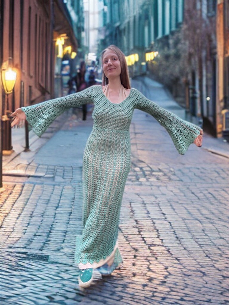 Maya dress crochet pattern. Crochet dress pattern,