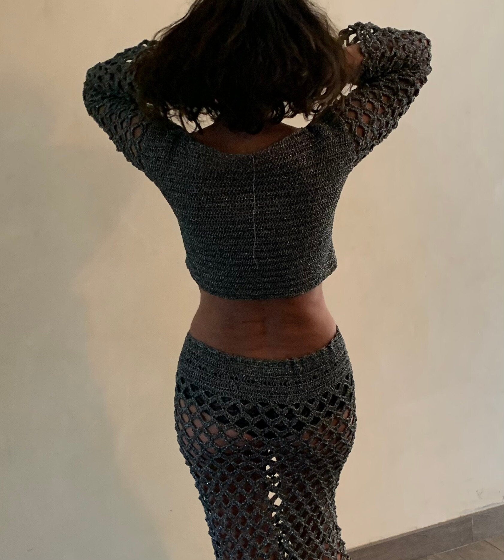 Lurex skirt CROCHET PATTERN