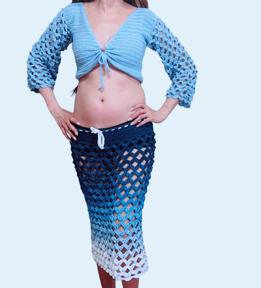 Lurex skirt CROCHET PATTERN