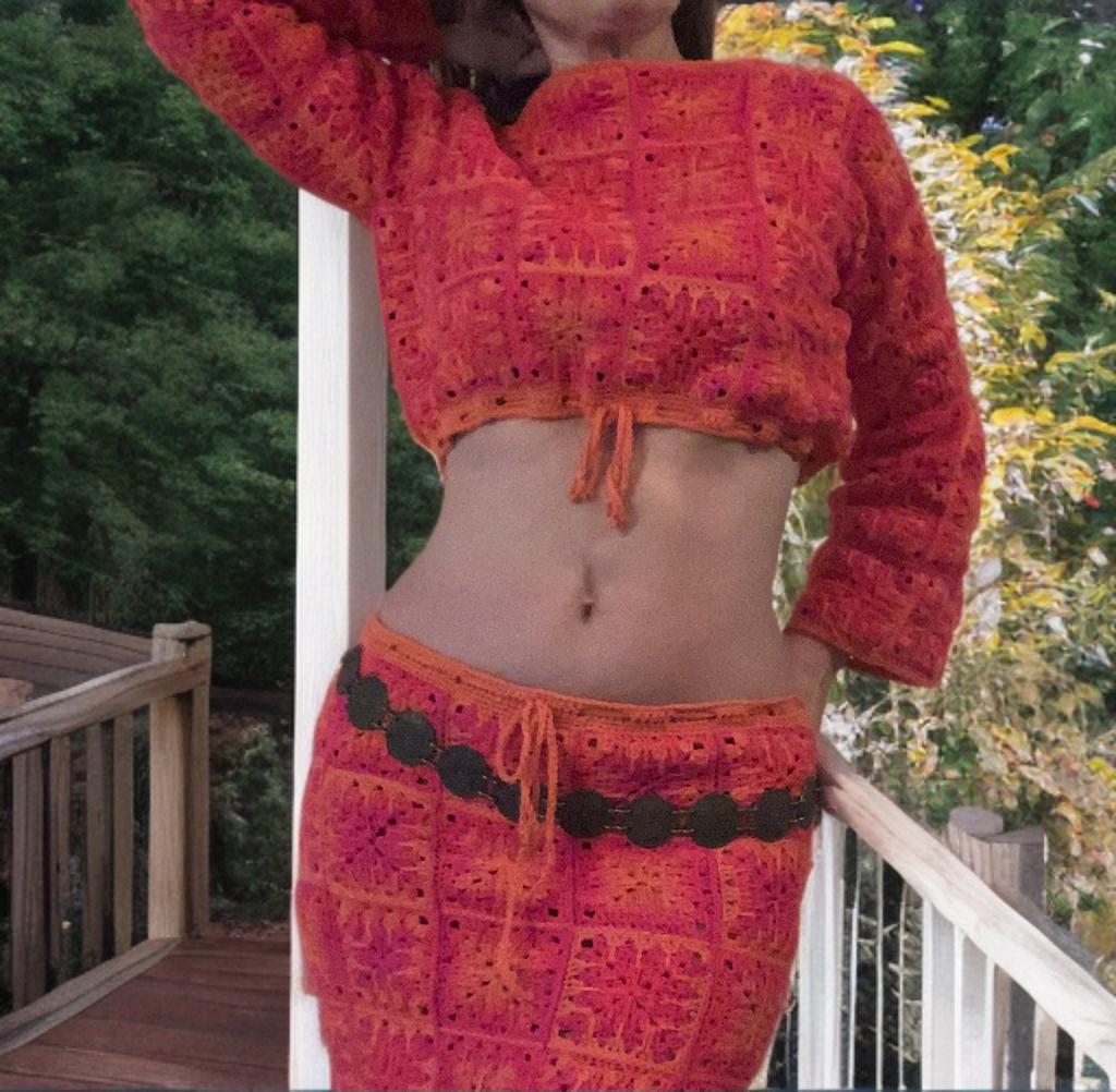 BREE SET crochet pattern , crochet set pattern, crochet dress pattern