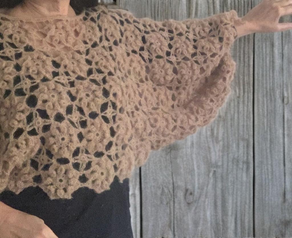CHLORIS SWEATER, crochet sweater, handmade crochet sweater