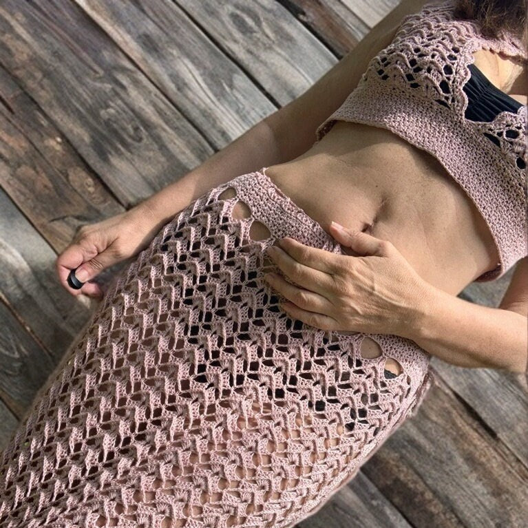Crochet crop top pattern.  Astrid crop top pattern